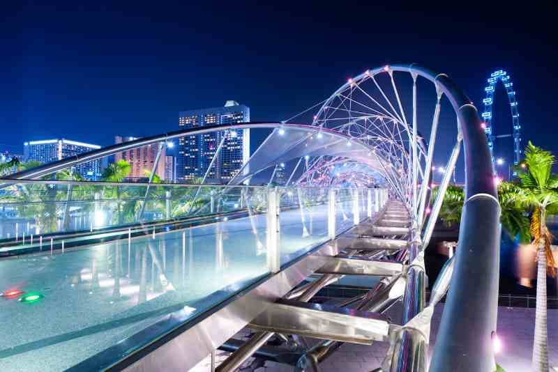 The DNA-shaped Helix Bridge