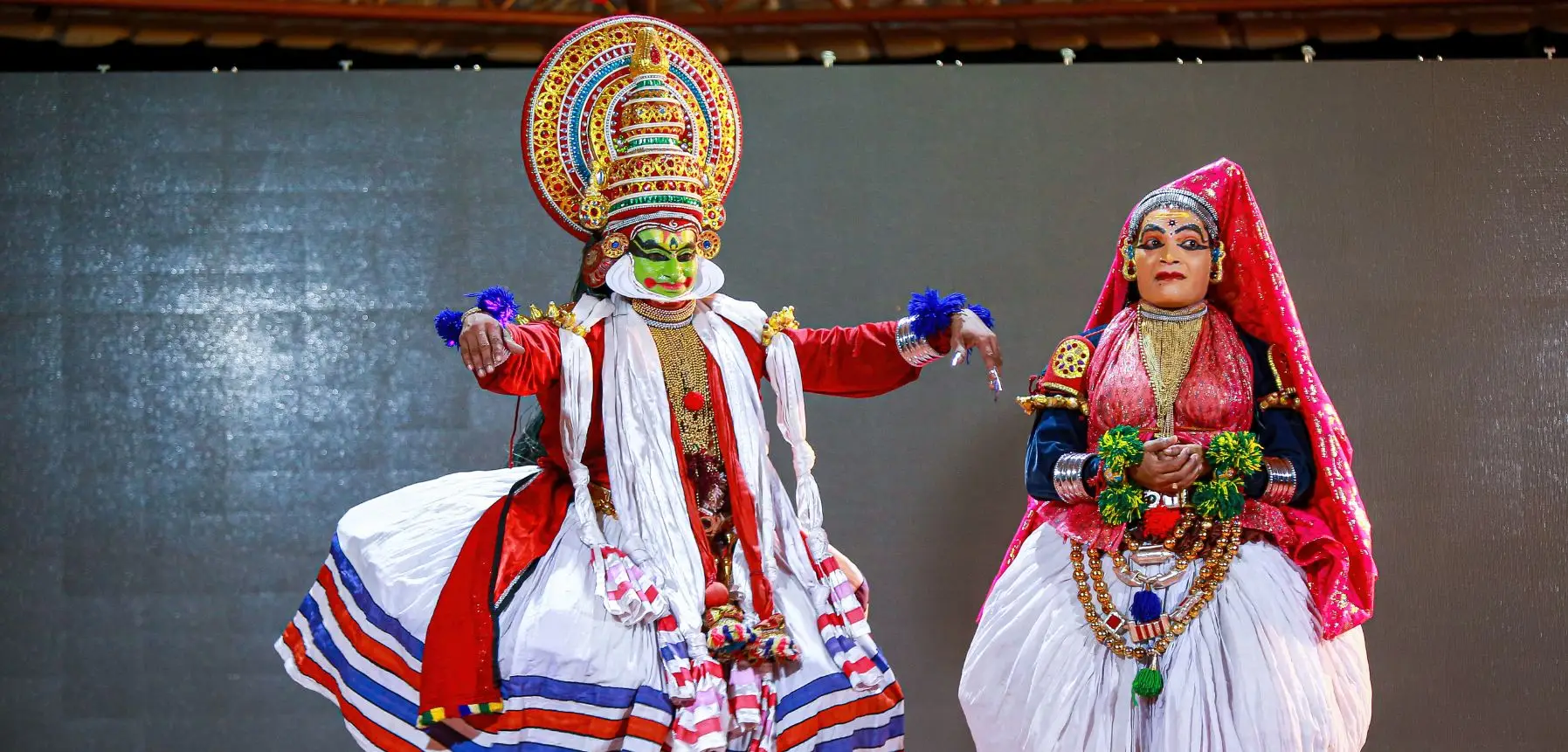 Kathakali performance in Varkala