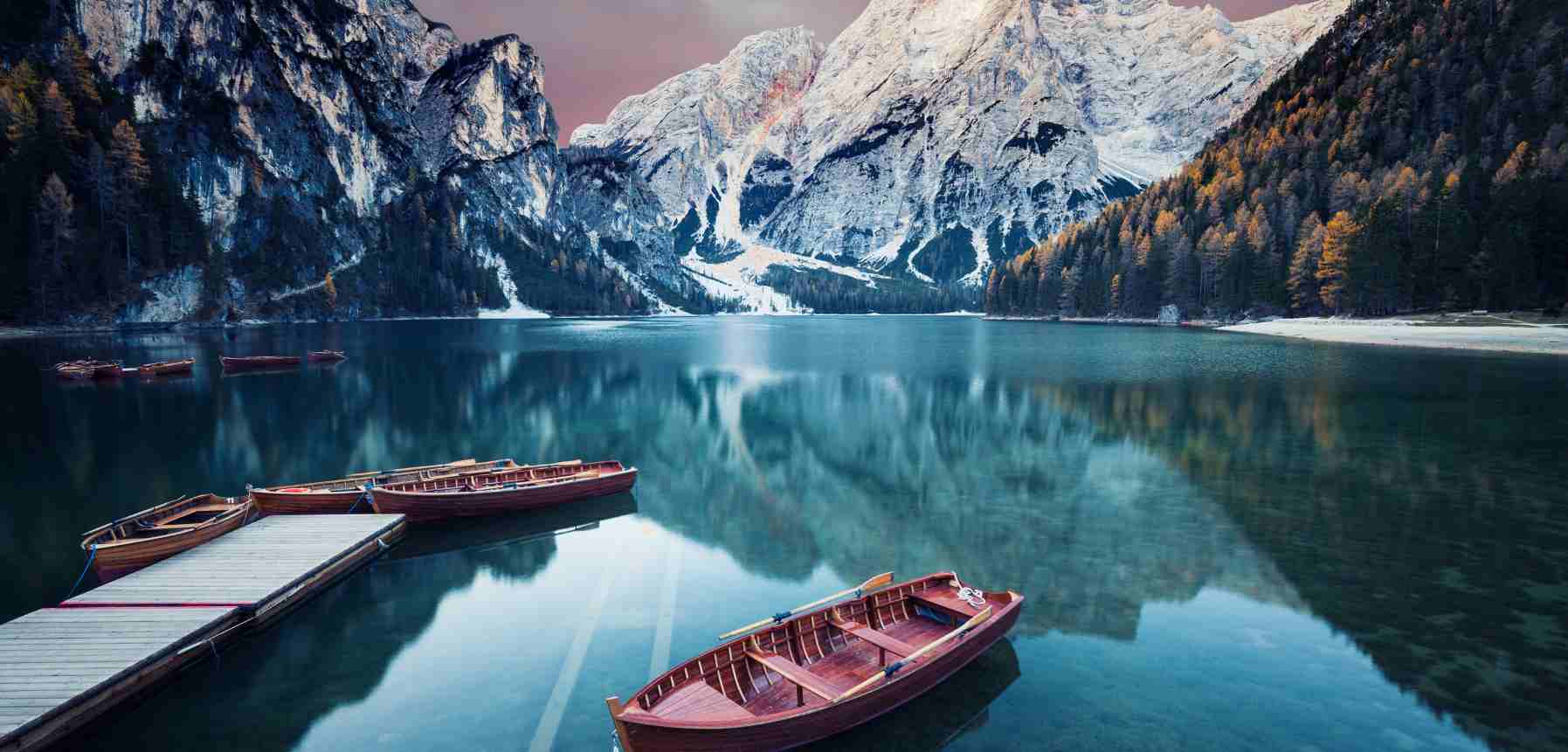 Lago di Braies in the Dolomites